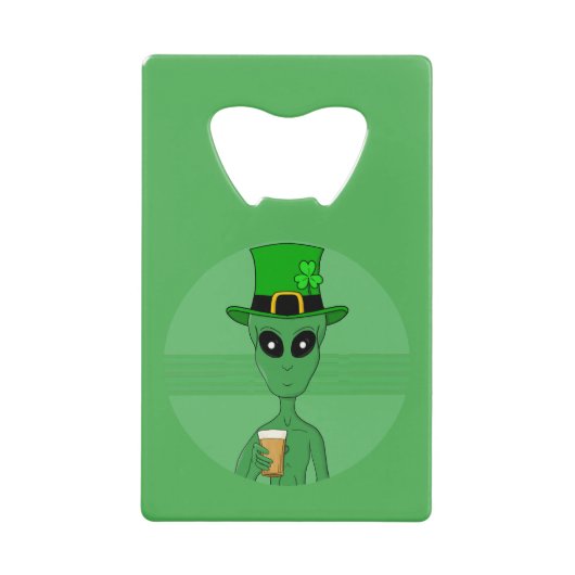 A St. Patrick's Alien Geldbeutel Flaschenöffner (Vorderseite)