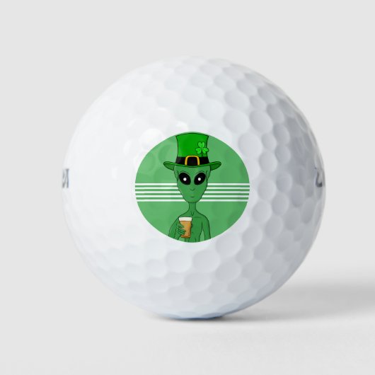 A St. Patrick's Alien Golfball (Vorderseite)