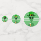 A St. Patrick's Alien Konfetti (Vorderseiten)