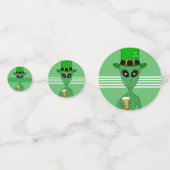 A St. Patrick's Alien Konfetti (Rückseiten)