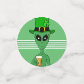 A St. Patrick's Alien Konfetti (Klein Vorderseite)