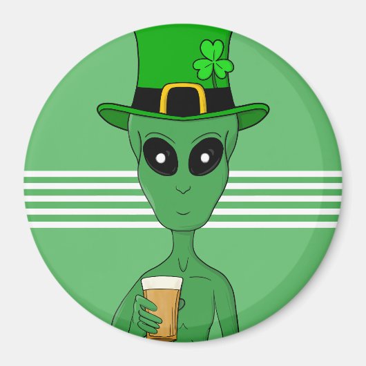 A St. Patrick's Alien Magnet (Vorne)