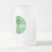 A St. Patrick's Alien Mattglas Bierglas (Vorderseite Links)