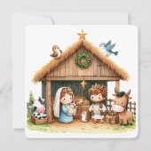 A Stable Full of Joy Feiertagskarte (Vorderseite)