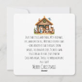 A Stable Full of Joy Feiertagskarte (Rückseite)