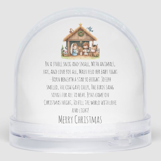 A Stable Full of Joy Schneekugeln (Rückseite)