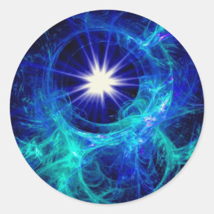 A star is born runder aufkleber