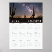 A starry night sky photo 2026 white calender Poster (Vorne)