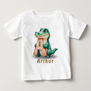A steht für Alligator – Individuelles Baby-T-Shirt Baby T-shirt