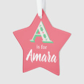 A steht für Amara Weihnachtsbaumschmuck Benutzerde Ornament (Vorderseite)
