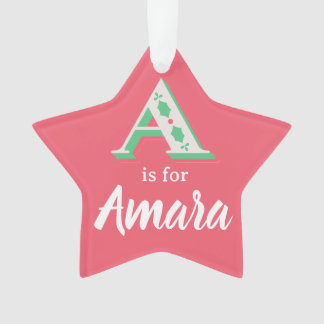A steht für Amara Weihnachtsbaumschmuck Benutzerde Ornament