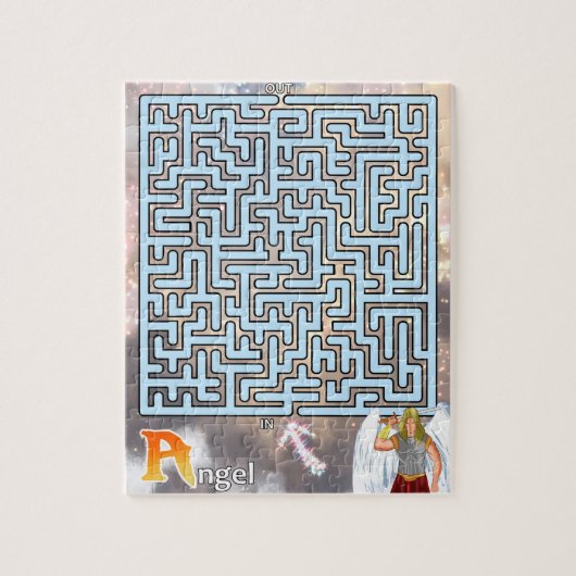 A steht für Angel Maze Puzzle (Vertikal)