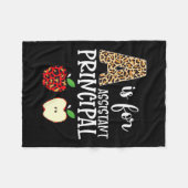 A steht für Instant Principal Leopard Print Apple  Fleecedecke (Vorderseite (Horizontal))