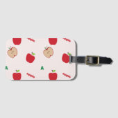 A steht für rosa Apfel Gepäckanhänger (Vorderseite (Horizontal))
