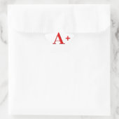 A+ Stern-Aufkleber (Tasche)