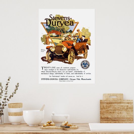 A Stevens Duryea Model OM Poster (Küche)