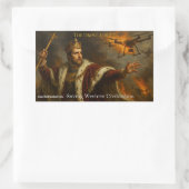 A sticker of The Drone Lord fighting (Tasche)