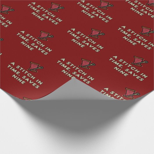 A Stitch In Time Geschenkpapier (Ecke)