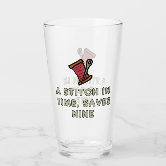 A Stitch In Time Glas (Rückseite)