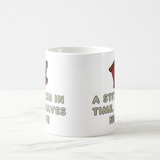A Stitch In Time Kaffeetasse (Mittel)