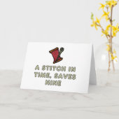 A Stitch In Time Karte (Gelbe Blume)