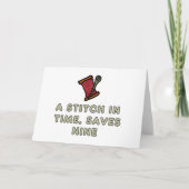 A Stitch In Time Karte (Vorderseite)