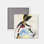 A Stoppage to a Stride over the Globe, 1803 Magnet (Vorderseite/Rückseite)