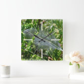 A stray feather quadratische wanduhr (Zuhause)