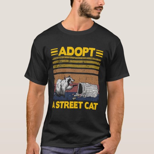 A Street Cat Raccoon Pullover Hoodie_3 adoptiert (Vorderseite)