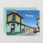 A Street in Montevideo Uruguay Postkarte (Vorne/Hinten)