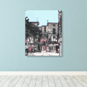 A Street in Pezenas, Frankreich Leinwanddruck (Insitu (Holzboden))