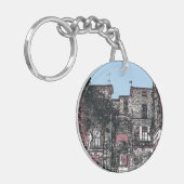 A Street in Pezenas, Frankreich Schlüsselanhänger (Vorderseite links)