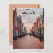 A Street in Volendam Niederlande Postkarte (Vorne/Hinten)