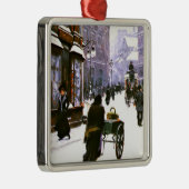 A Street Scene in Winter, Copenhagen Ornament Aus Metall (Rechts)