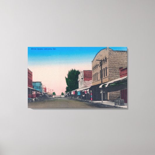 A Street SceneLemoore, CA Leinwanddruck (Vorderseite)