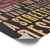 A Streetcar Named Desire Quote  Poster (Ecke)