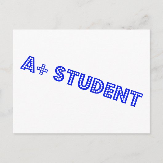 A+ Student Postkarte (Vorderseite)