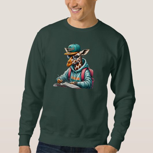 A studious giraffe2 sweatshirt (Vorderseite)