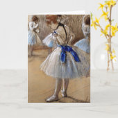 A Study of a Dancer - Edgar Degas - c1890 Karte (Gelbe Blume)