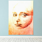 A study of da Vinci, sketch of a girl, by DCB Leinwanddruck (Insitu (Holzboden))