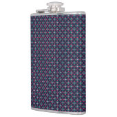 A stylish flask with a geometric pattern  flachmann (Links)