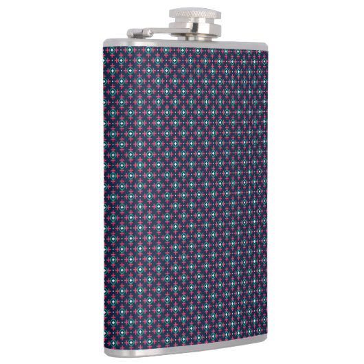 A stylish flask with a geometric pattern  flachmann (Rechts)