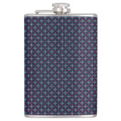 A stylish flask with a geometric pattern  flachmann (Vorderseite)