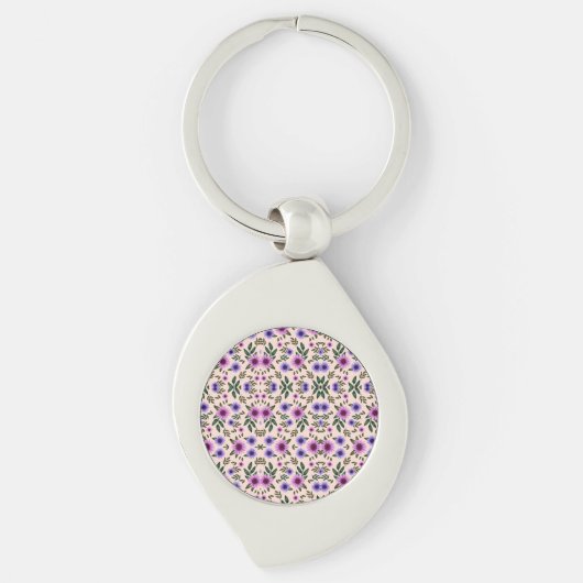 A stylish keychain featuring a round, colorful  schlüsselanhänger (Vorderseite)