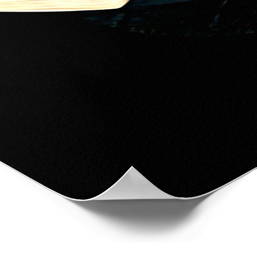 A stylized red fox with closed eyes poster (Ecke)