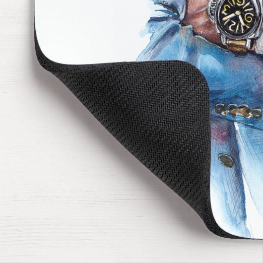A suit and a watch mousepad (Ecke)