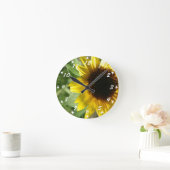 A Sunflower Runde Wanduhr (Zuhause)