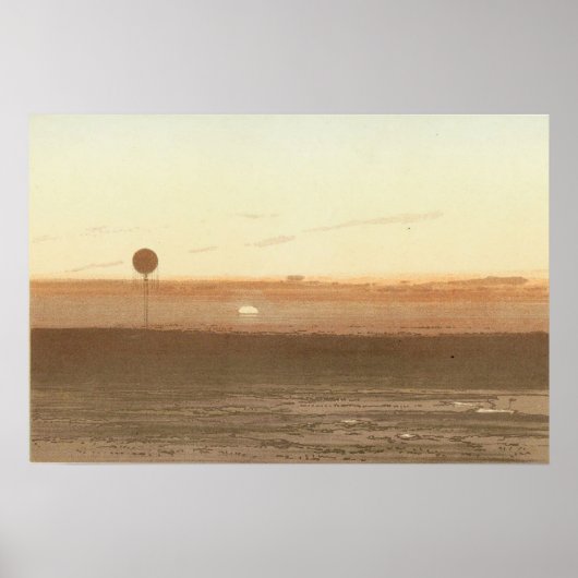 A sunset as seen from the balloon. poster (Vorne)