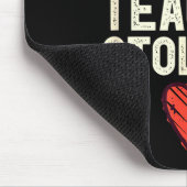 A Super Hot Math Teacher Stole My Heart Valentines Mousepad (Ecke)