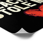 A Super Hot Math Teacher Stole My Heart Valentines Poster (Ecke)